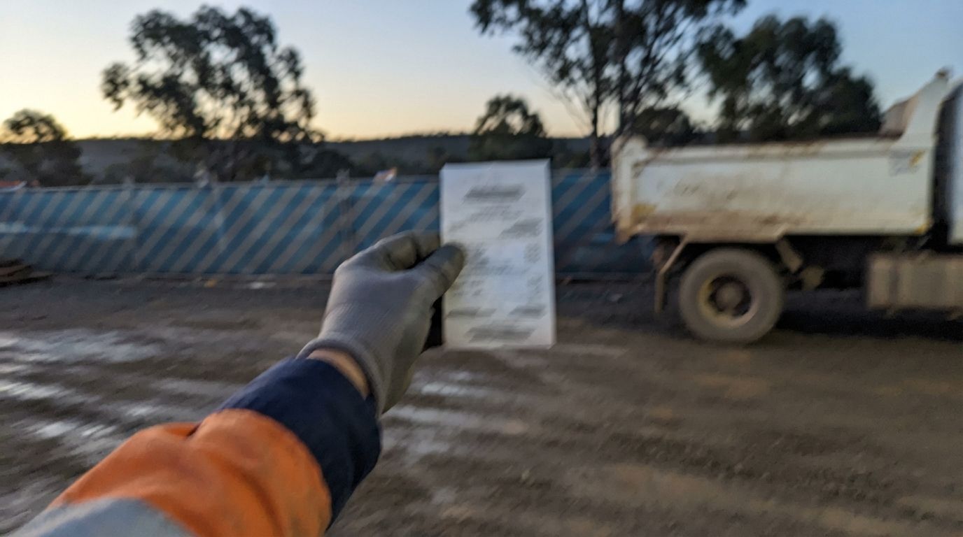 A docket photo blurred by movement